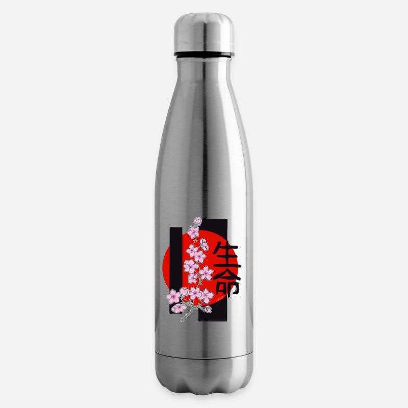 Kirschblüten - Isolierflasche - Lightsilver