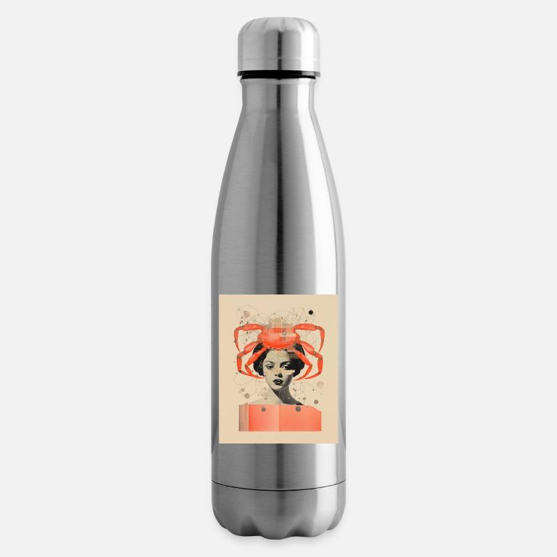 Krebs - Isolierflasche - Lightsilver