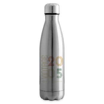 19th Birthday Gift - 2005 - Insulated Water Bottle - silver - Right