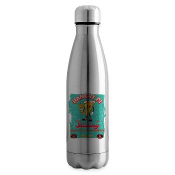 Hangry Kawaii Pi Slizing depuis 1981 - Bouteille isotherme - argent clair - Droite