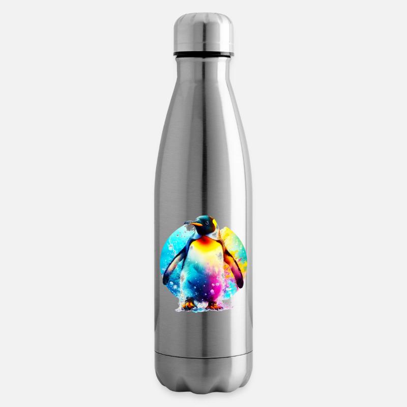 Pinguin - Isolierflasche - Lightsilver