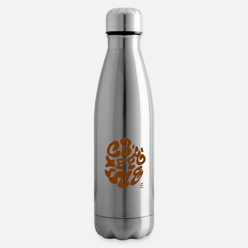 Impression caféine pour tous les amateurs de café - Bouteille isotherme - argent clair
