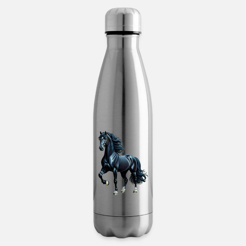 Beauté noire - Bouteille isotherme - argent clair