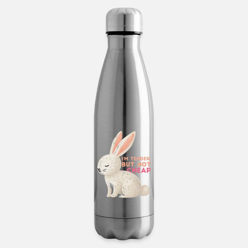 Je suis tendre, mais pas bon marché - Bouteille isotherme - argent clair