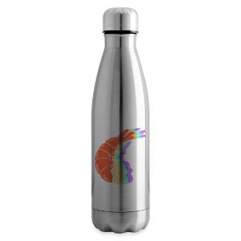 Krabbe Meeresfrüchte Shrimp Languste - Isolierflasche - Lightsilver - Rechts