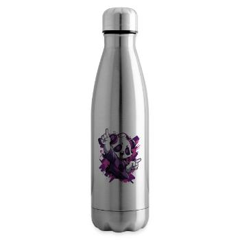 Party Panda Music Fun - Bouteille isotherme - argent clair - Droite