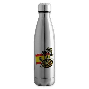 Spanien Paella Palmen - Isolierflasche - Lightsilver - Rechts