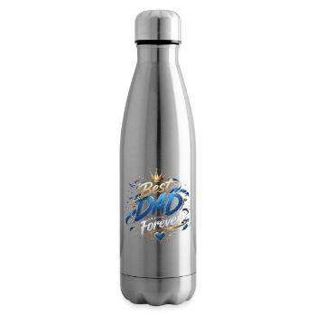 Bestes Papa Forever Kronen-Design - Isolierflasche - Lightsilver - Rechts