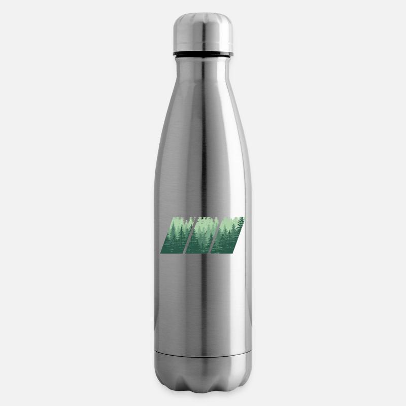 WOOD Wald Geschenk - Isolierflasche - Lightsilver