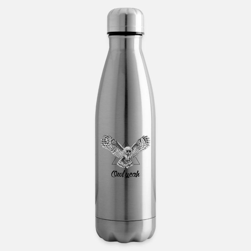 Owl Yeah - Bouteille isotherme - argent clair