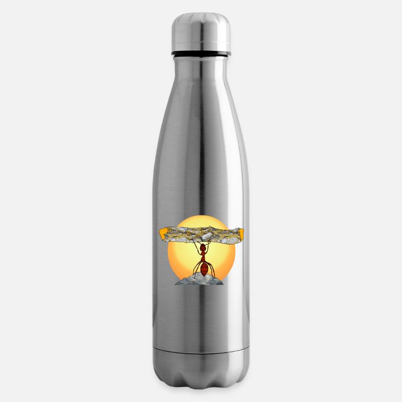 gib niemals auf - Isolierflasche - Lightsilver
