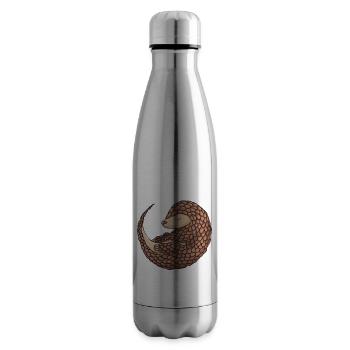 Protect The Pangolin Pangolin - Insulated Water Bottle - silver - Right