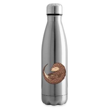 Crazy Pangolin Mom Pangolin - Insulated Water Bottle - silver - Right