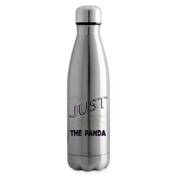 gift ice bear statement funny grumbler mammal - Isolierflasche - Lightsilver - Rechts
