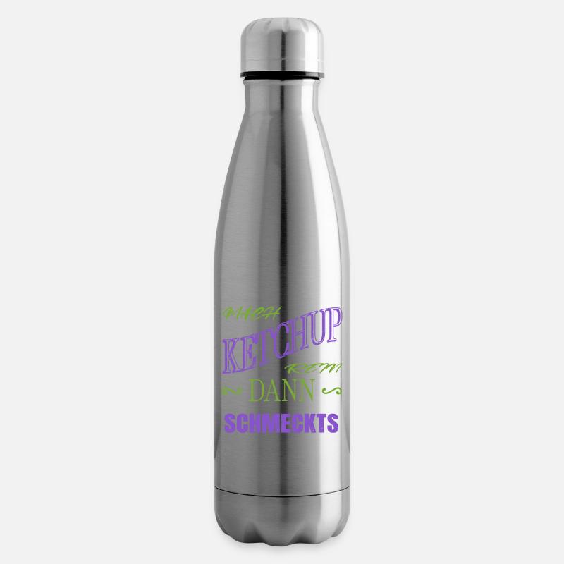 küchenhilfe brutzeln vegan lustig geburtstag - Isolierflasche - Lightsilver