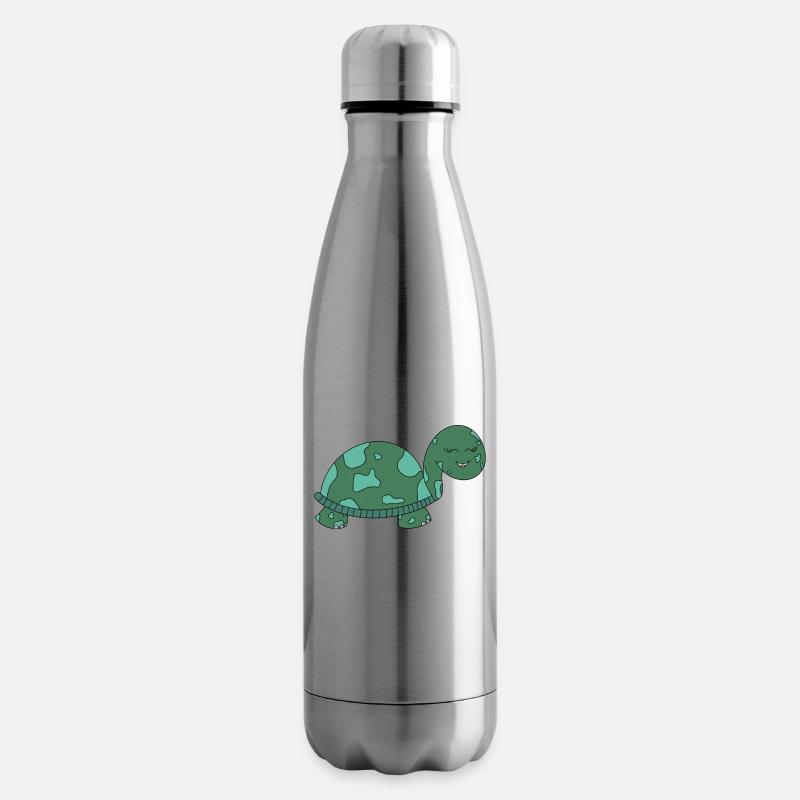 Turtle - Insulated Water Bottle - silver