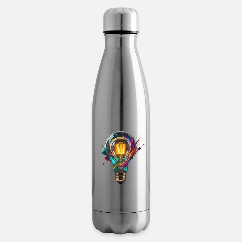 Idée - Bouteille isotherme - argent clair
