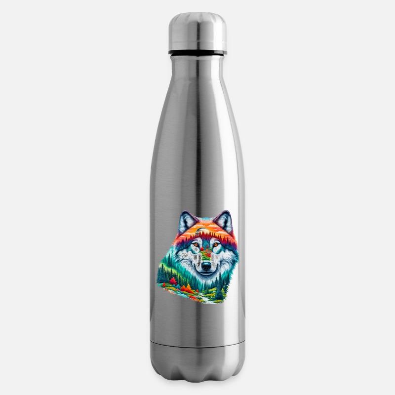 Wolf - Isolierflasche - Lightsilver