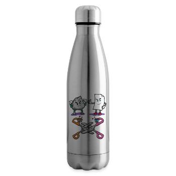 Stone, Paper, Scissors! - Insulated Water Bottle - silver - Right