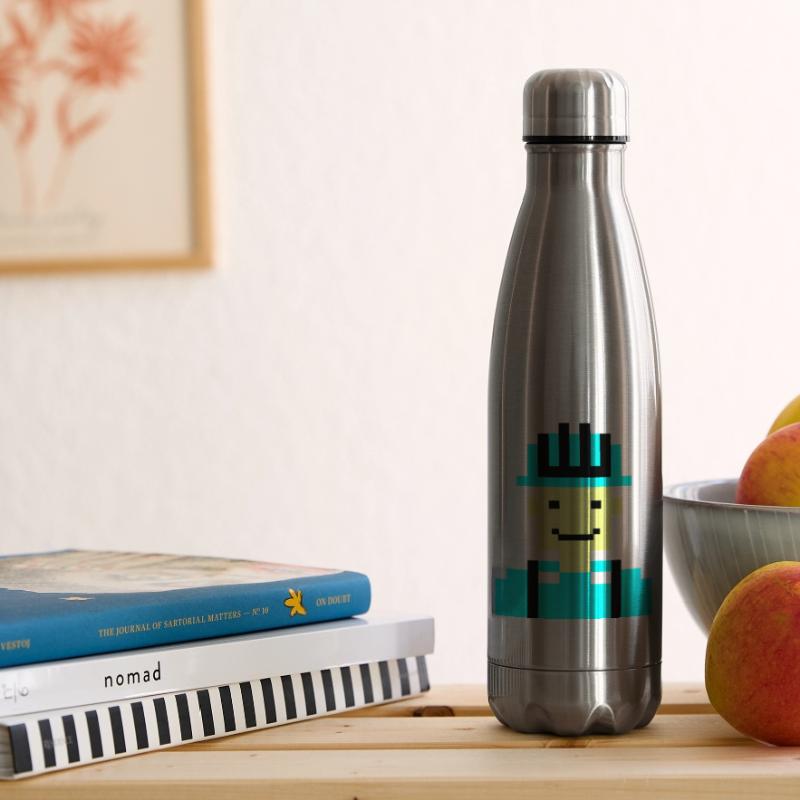Construction Worker Pixel 01 Insulated Water Bottle