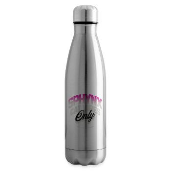 Sphynx Cat Vibes  - Insulated Water Bottle - silver - Right