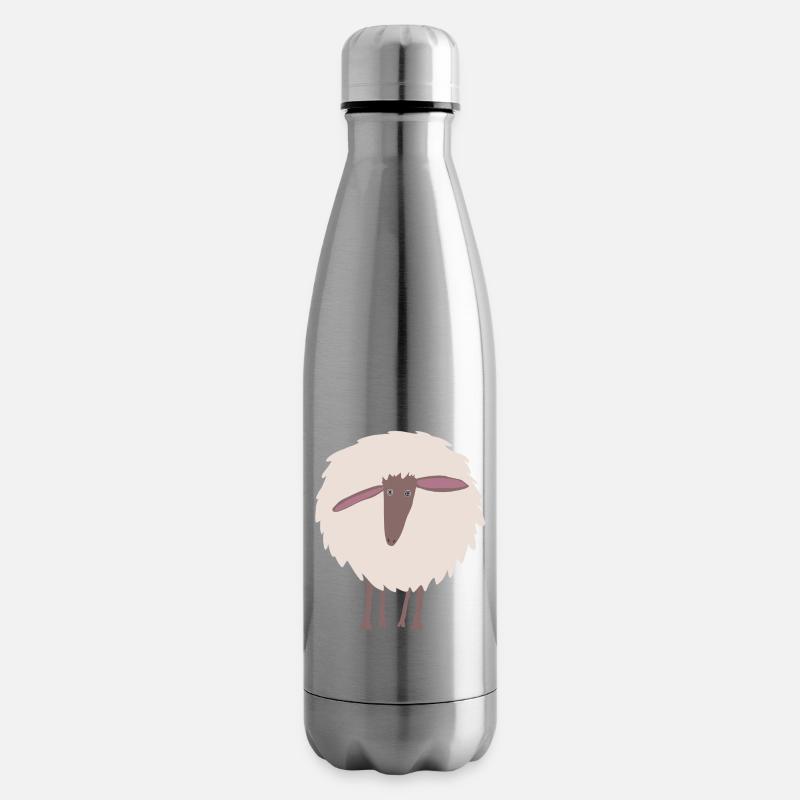 Schaf - Isolierflasche - Lightsilver