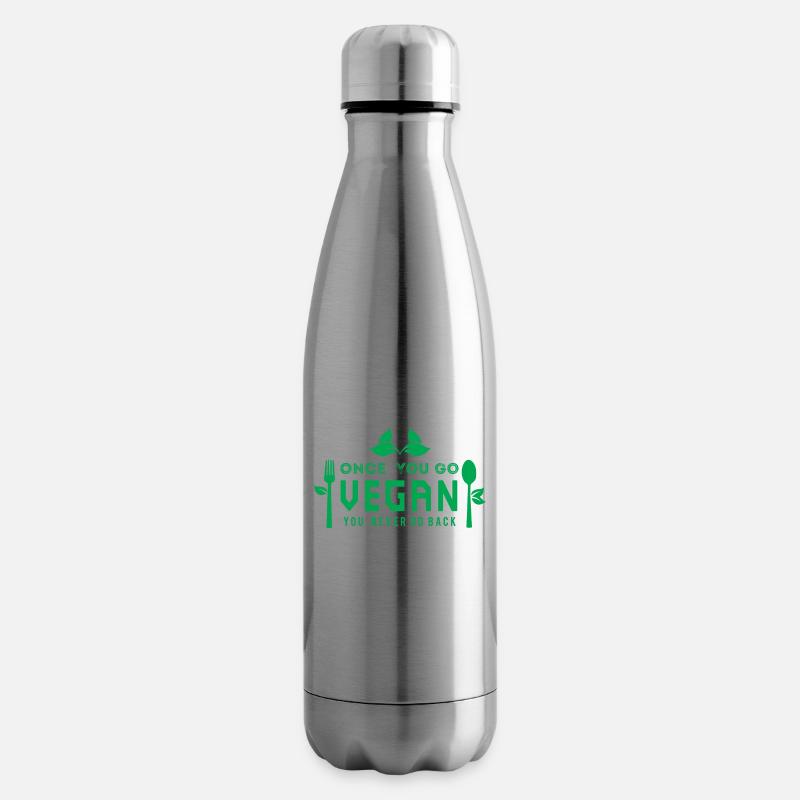 VEGAN - Isolierflasche - Lightsilver