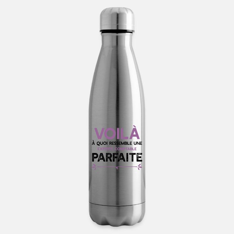 Une Experte comptable parfaite cadeau - Bouteille isotherme - argent clair