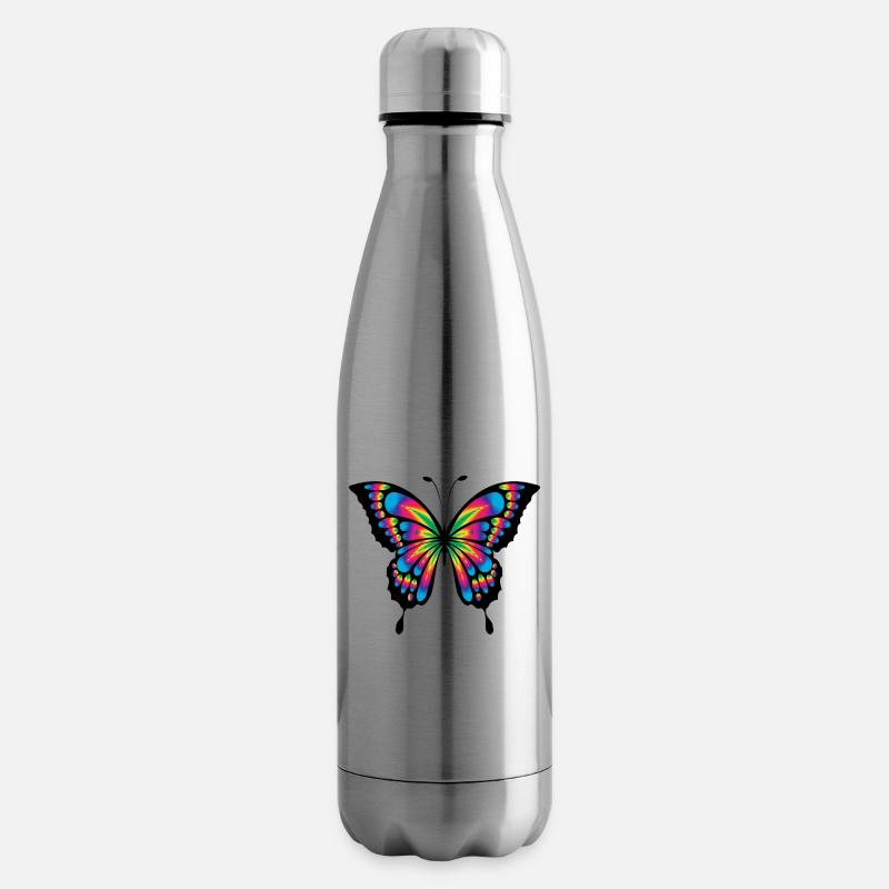 Butterfly - Isolierflasche - Lightsilver