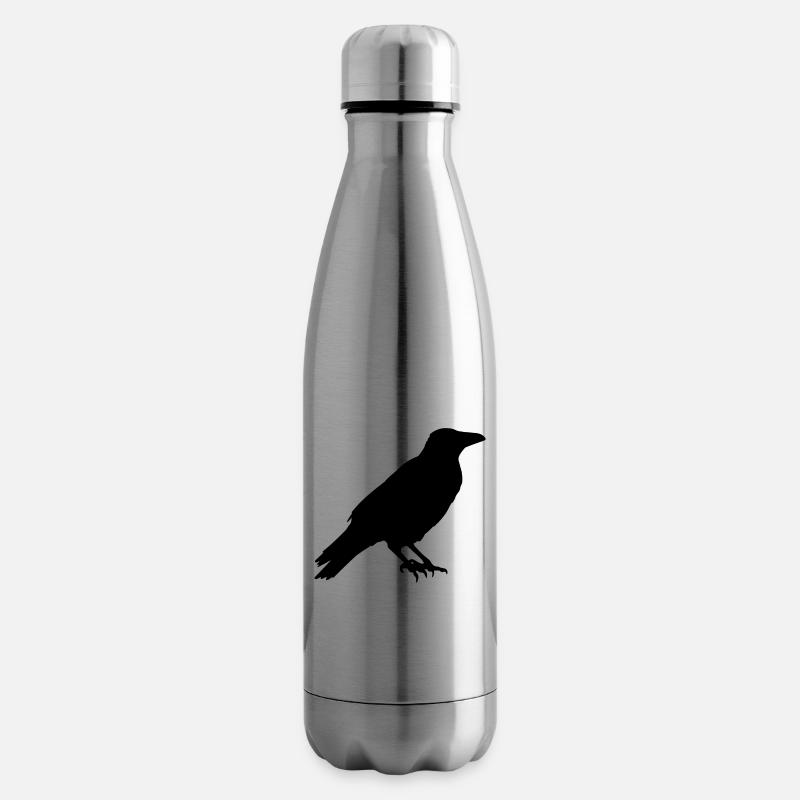Der Rabe - Isolierflasche - Lightsilver