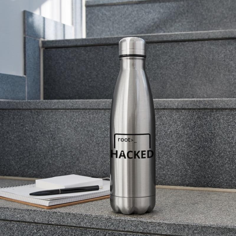 Hacked Hacker Informatiker Computer Programmierer Isolierflasche