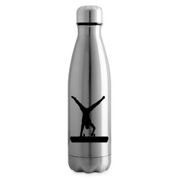 Turnen, Turner am Seitpferd - Isolierflasche - Lightsilver - Rechts