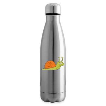 No Not Today Snail Chilling Cadeau paresseux drôle - Bouteille isotherme - argent clair - Droite
