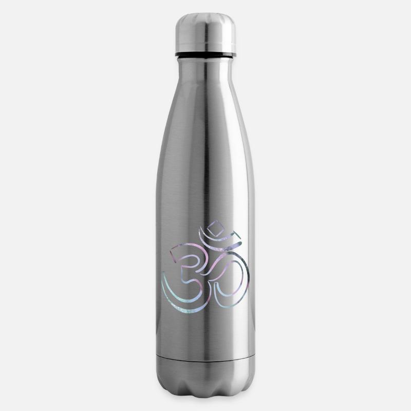 Buntes Karma Om Zeichen - Isolierflasche - Lightsilver