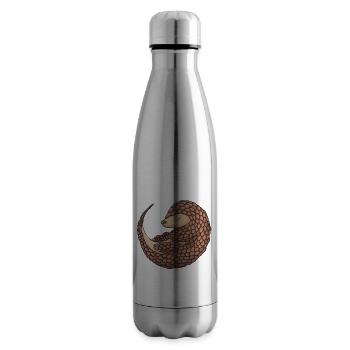 Watch Out For My Tongue Pangolin - Insulated Water Bottle - silver - Right