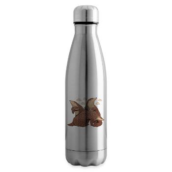 Pengguling One Qui enroule le pangolin - Bouteille isotherme - argent clair - Droite