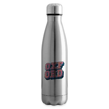 Oxford England UK Stadt Schrift Vintage Retro - Isolierflasche - Lightsilver - Rechts