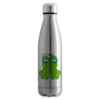 Cooler kleiner Frosch Junge - Isolierflasche - Lightsilver - Rechts