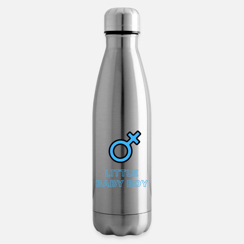 Baby Ankündigung - Junge - Schwangerschaft - Isolierflasche - Lightsilver