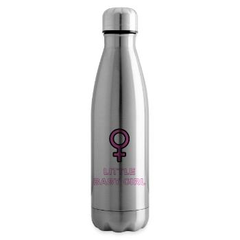 Baby Ankündigung - Mädchen - Schwangerschaft - Isolierflasche - Lightsilver - Rechts