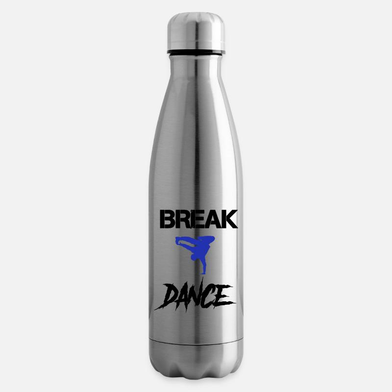 Break Dance - Insulated Water Bottle - silver