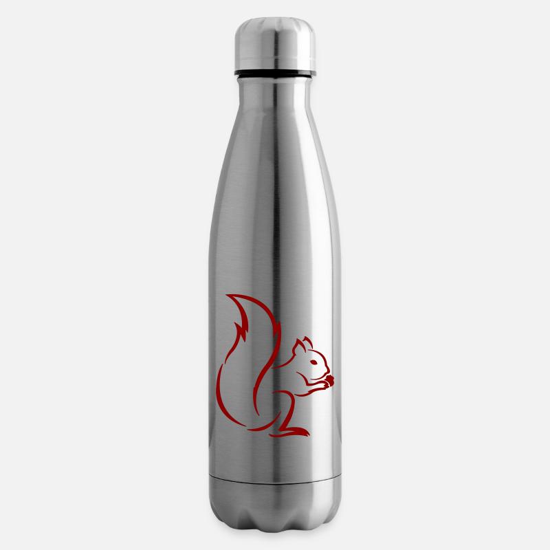 Eichhörnchen - Isolierflasche - Lightsilver
