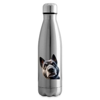 Hund Kopf 2 - Isolierflasche - Lightsilver - Rechts