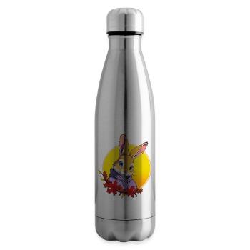 Conception de lapin - Bouteille isotherme - argent clair - Droite