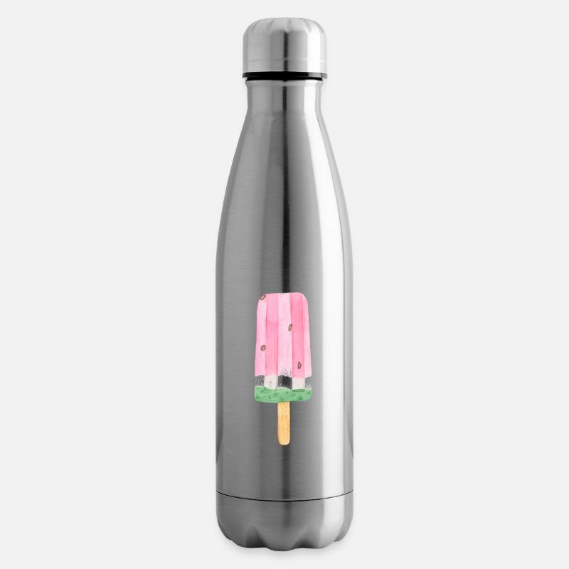 Wassermeloneneis - Isolierflasche - Lightsilver