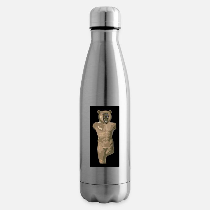 Griechische Bärenstatue - Isolierflasche - Lightsilver