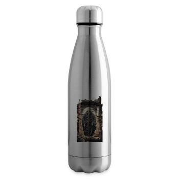 Japan Yokai Skeleton Spirit Edo Ukiyo-E Art - Insulated Water Bottle - silver - Right