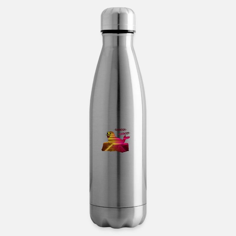 Disko Retro Seehund - Isolierflasche - Lightsilver
