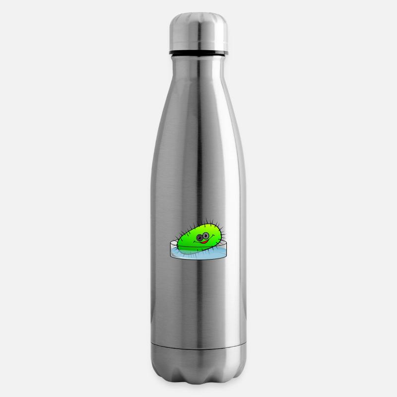 Happy Bacterium - Isolierflasche - Lightsilver