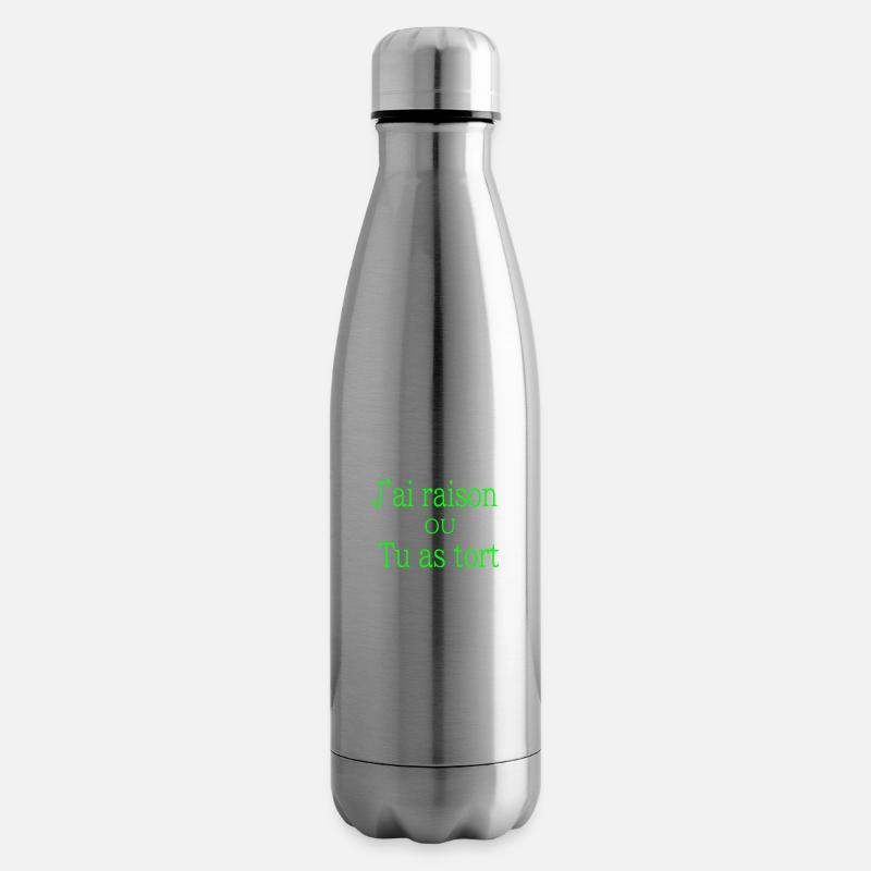 j ai raison - Bouteille isotherme - argent clair